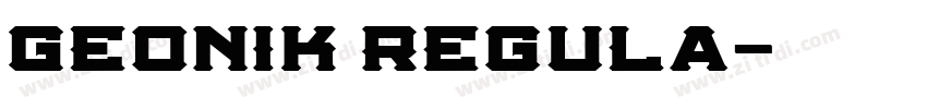 Geonik Regula字体转换